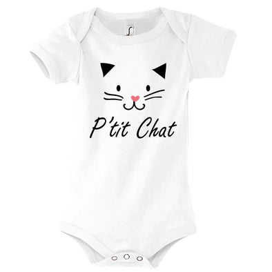 Body pour Bébé "P'tit Chat" | 100% coton | idée cadeau naissance Maxi-Shirt.com