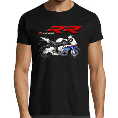 T-Shirt Noir Moto S1000RR replica Maxi-Shirt
