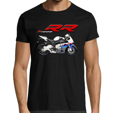 T-Shirt Noir Moto S1000RR replica