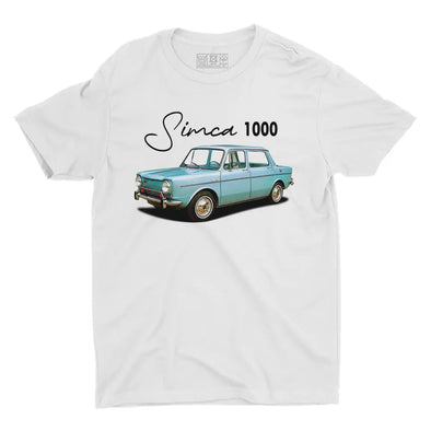 T-Shirt vintage homme | Simca 1000 | 100% coton, coupe régulière | idée cadeau fan voiture ancienne Maxi Shirt