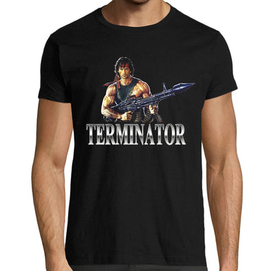T-Shirt Homme humour | Terminator Error | idée cadeau drôle | fan de rambo | 100% coton