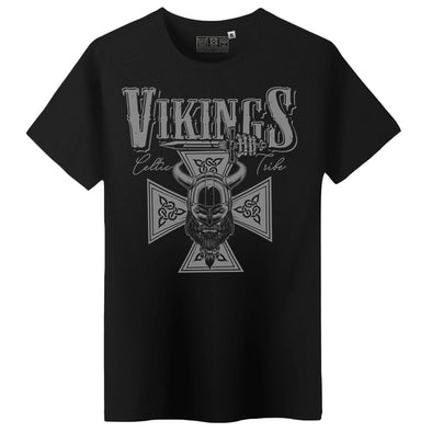 T-Shirt guerriers Vikings | 100% coton Bio, épais, coupe régulière | Doux et confortable